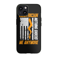 Electrician Nothing Shocks Me Anymore Usa Flag American Iphone 13 Case | Artistshot