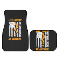 Electrician Nothing Shocks Me Anymore Usa Flag American Full Set Car Mats | Artistshot