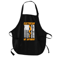 Electrician Nothing Shocks Me Anymore Usa Flag American Medium-length Apron | Artistshot