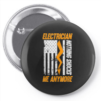 Electrician Nothing Shocks Me Anymore Usa Flag American Pin-back Button | Artistshot