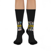 Electrician Multitasking Sarcasm Job Pride Proud Electrician Crew Socks | Artistshot