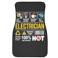 Electrician Multitasking Sarcasm Job Pride Proud Electrician Front Car Mat | Artistshot