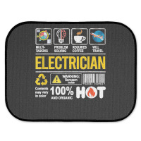 Electrician Multitasking Sarcasm Job Pride Proud Electrician Rear Car Mat | Artistshot