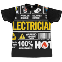 Electrician Multitasking Sarcasm Job Pride Proud Electrician Graphic T-shirt | Artistshot