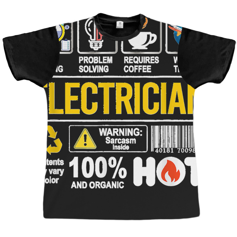 Electrician Multitasking Sarcasm Job Pride Proud Electrician Graphic T-shirt | Artistshot