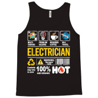 Electrician Multitasking Sarcasm Job Pride Proud Electrician Tank Top | Artistshot