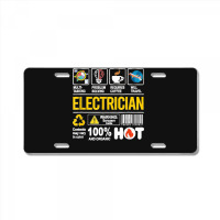 Electrician Multitasking Sarcasm Job Pride Proud Electrician License Plate | Artistshot