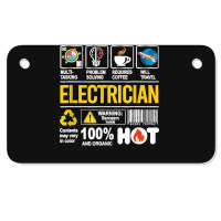 Electrician Multitasking Sarcasm Job Pride Proud Electrician Motorcycle License Plate | Artistshot