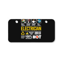 Electrician Multitasking Sarcasm Job Pride Proud Electrician Bicycle License Plate | Artistshot