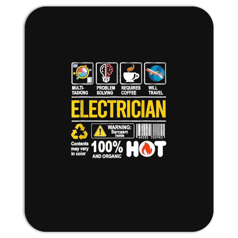 Electrician Multitasking Sarcasm Job Pride Proud Electrician Mousepad | Artistshot