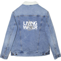 Living Water - White 1 Unisex Sherpa-lined Denim Jacket | Artistshot