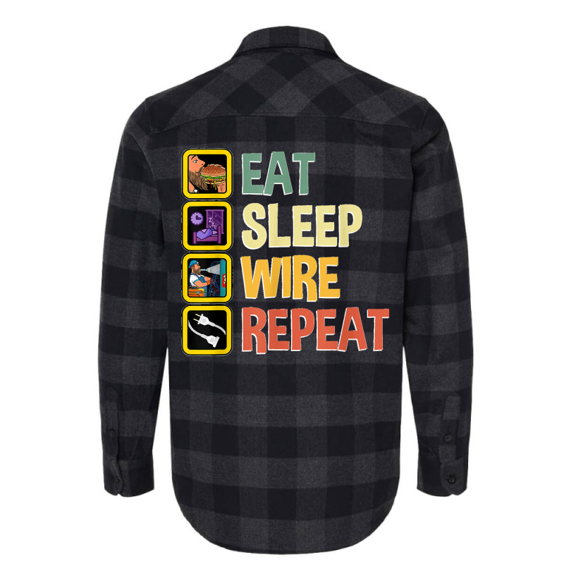 Electrician Lineman Electrical Engineer Work Job Routine Flannel Shirt | Artistshot