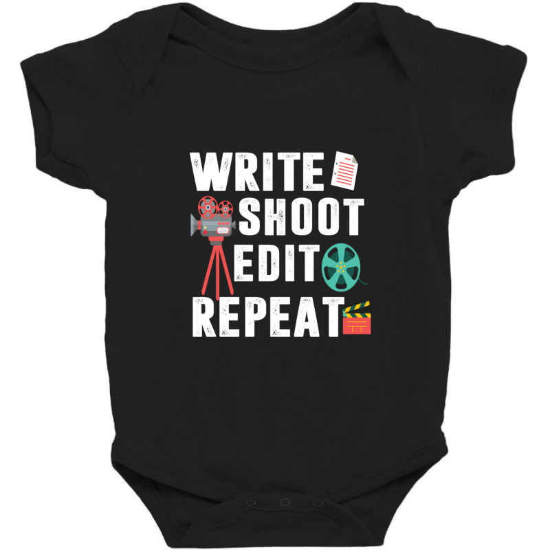 Filming Films Director Actor Actress Spectator Cinema Television Strea Baby Bodysuit | Artistshot