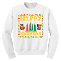 Happy Kwanzaa Kinara Candles Principles African American Long Sleeve T Youth Sweatshirt | Artistshot