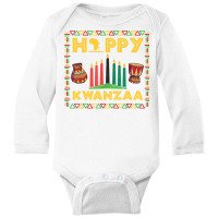 Happy Kwanzaa Kinara Candles Principles African American Long Sleeve T Long Sleeve Baby Bodysuit | Artistshot