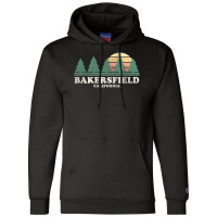 Bakersfield Ca Vintage Throwback Retro 70s Champion Hoodie | Artistshot