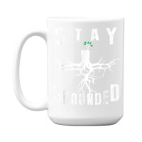 Electrician Journeyman Lineman Stay Grounded Design 15 Oz Coffee Mug | Artistshot