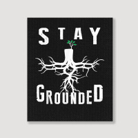 Electrician Journeyman Lineman Stay Grounded Design Portrait Canvas Print | Artistshot