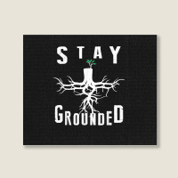 Electrician Journeyman Lineman Stay Grounded Design Landscape Canvas Print | Artistshot