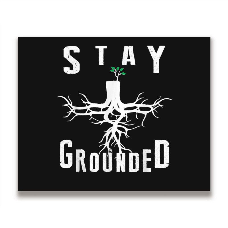 Electrician Journeyman Lineman Stay Grounded Design Metal Print Horizontal | Artistshot