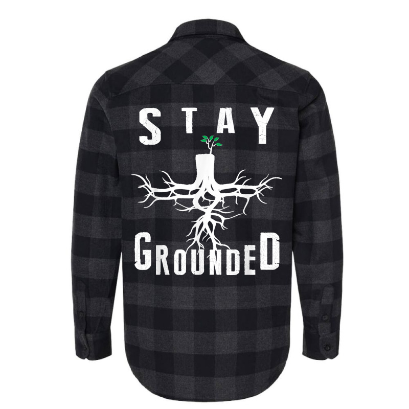 Electrician Journeyman Lineman Stay Grounded Design Flannel Shirt | Artistshot