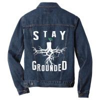 Electrician Journeyman Lineman Stay Grounded Design Men Denim Jacket | Artistshot