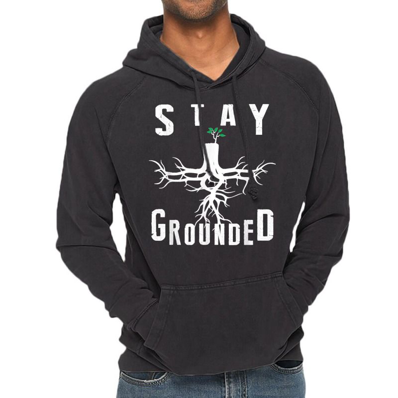 Electrician Journeyman Lineman Stay Grounded Design Vintage Hoodie | Artistshot