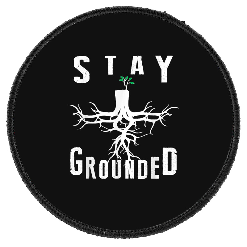 Electrician Journeyman Lineman Stay Grounded Design Round Patch | Artistshot