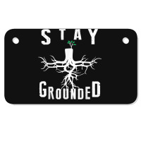 Electrician Journeyman Lineman Stay Grounded Design Motorcycle License Plate | Artistshot