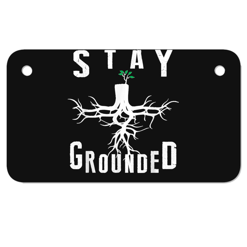 Electrician Journeyman Lineman Stay Grounded Design Motorcycle License Plate | Artistshot