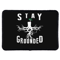 Electrician Journeyman Lineman Stay Grounded Design Rectangle Patch | Artistshot