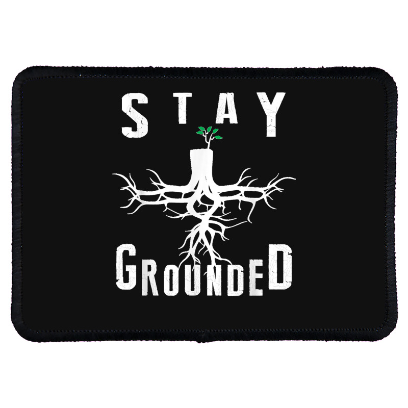 Electrician Journeyman Lineman Stay Grounded Design Rectangle Patch | Artistshot