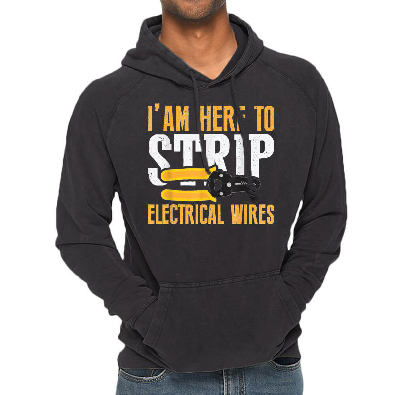 Electrician Jokes Funny Electrical Engineer Sarcastic Meme Vintage Hoodie | Artistshot