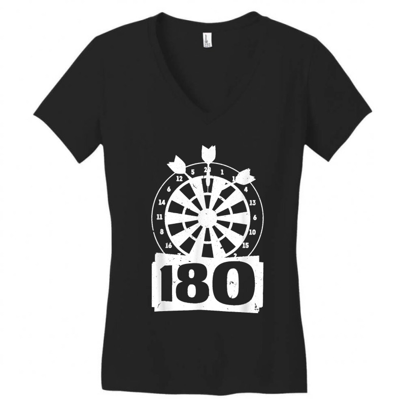 Funny Dart For Men Women Dartboard Darts Player Bullseye Women's V-Neck T-Shirt by TROYHADLEYTRAVIS | Artistshot