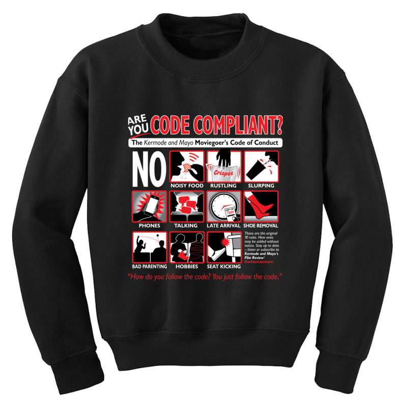 Kermode And Mayo Code Of Conduct Youth Sweatshirt | Artistshot