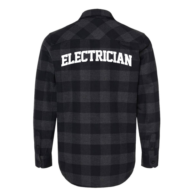 Electrician Job Outfit Costume Retro College Arch Funny Flannel Shirt | Artistshot