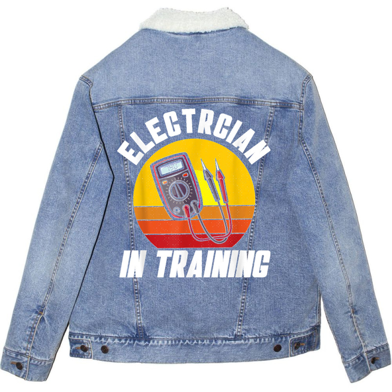 Electrician In Training Electrician Unisex Sherpa-lined Denim Jacket | Artistshot