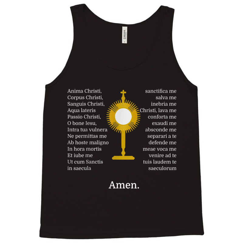 Anima Christi Tshirt Soul Of Christ Sanctify Catholic Latin Tank Top by ReginaldLewisMay | Artistshot