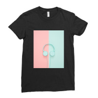 Love Headphones For Music Ladies Fitted T-shirt | Artistshot