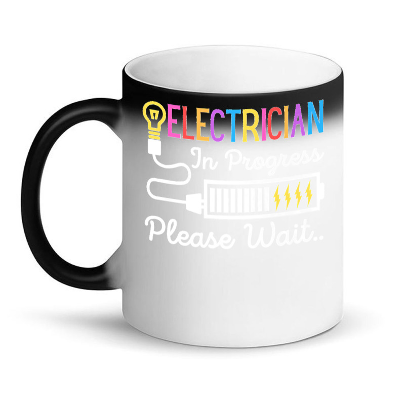 Electrician In Progress Please Wait Future Electrician Funny Premium Magic Mug | Artistshot