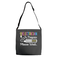 Electrician In Progress Please Wait Future Electrician Funny Premium Adjustable Strap Totes | Artistshot