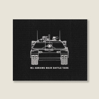 Us Army Tank M1 Abrams Main Battle Tank   M1 Abrams Us Army Tank Landscape Canvas Print | Artistshot