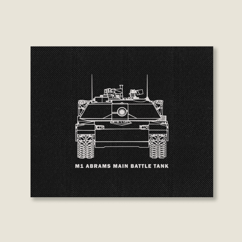 Us Army Tank M1 Abrams Main Battle Tank   M1 Abrams Us Army Tank Landscape Canvas Print by kudaponijengkulit | Artistshot