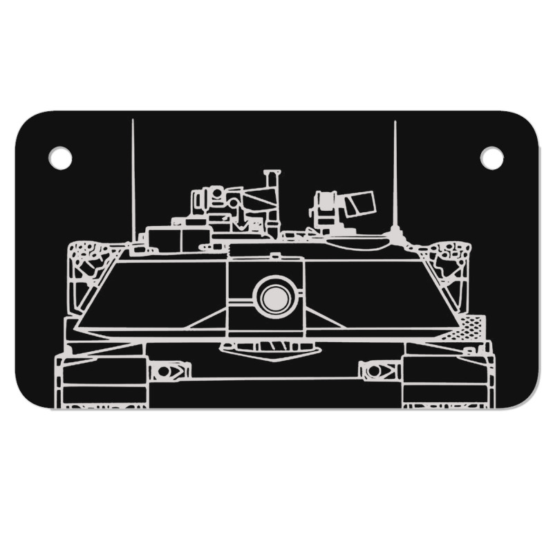 Us Army Tank M1 Abrams Main Battle Tank   M1 Abrams Us Army Tank Motorcycle License Plate by kudaponijengkulit | Artistshot