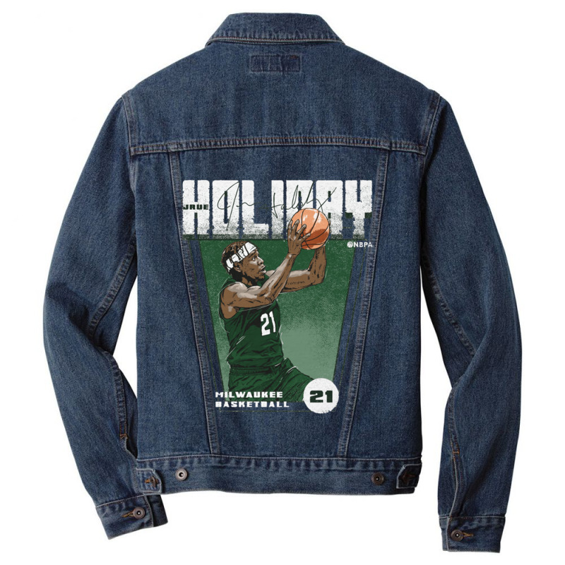 Jrue Holiday Premiere Men Denim Jacket by TresaHollen | Artistshot