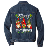 Merry Christmas Lights Gnome Pajamas Funny Family Christmas T Shirt Men Denim Jacket | Artistshot