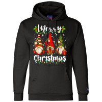 Merry Christmas Lights Gnome Pajamas Funny Family Christmas T Shirt Champion Hoodie | Artistshot