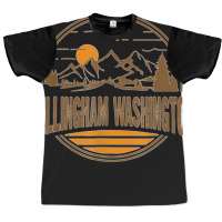 Vintage Bellingham Washington Mountain Print Graphic T-shirt | Artistshot