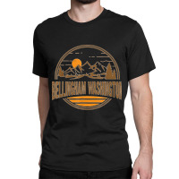 Vintage Bellingham Washington Mountain Print Classic T-shirt | Artistshot