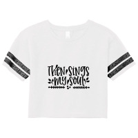 Then Sings My Soul With Music Notes Chr Scorecard Crop Tee | Artistshot